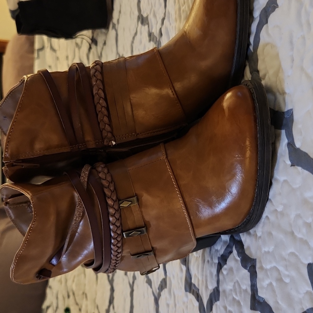 Brown booties